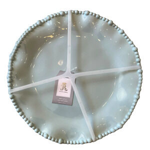 Rachel Ashwell Pastel Blue Pearl Shimmer Melamine Plates 9in Set of 4 New